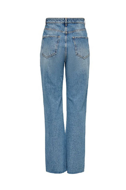 Only Light Blue Cotton Jeans & Pant