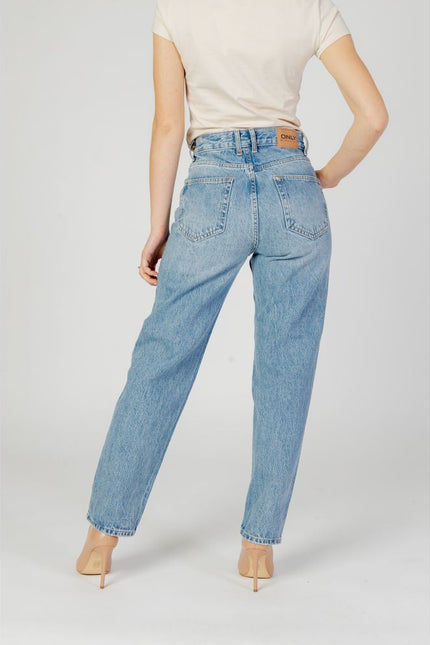 Only Light Blue Cotton Jeans & Pant