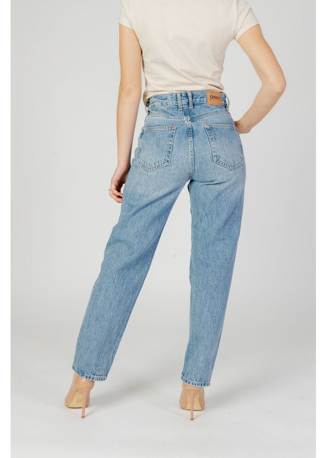 Only Light Blue Cotton Jeans & Pant