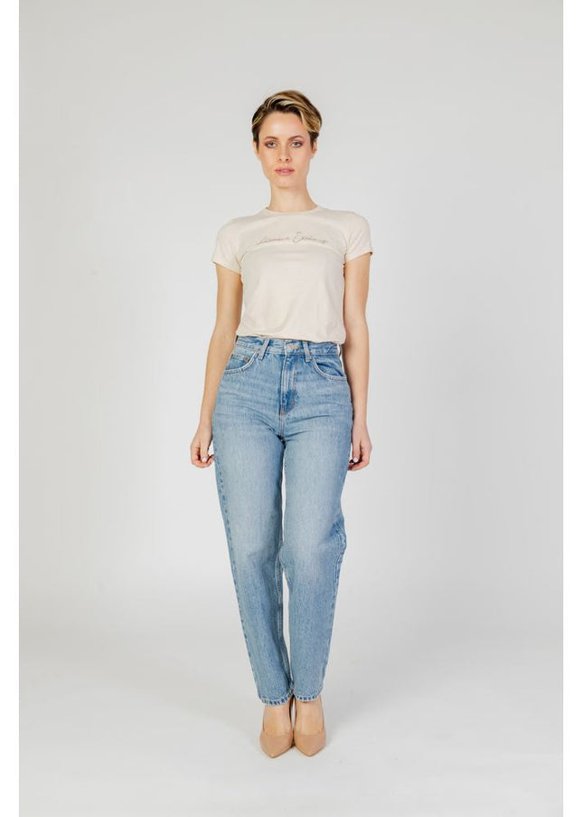 Only Light Blue Cotton Jeans & Pant