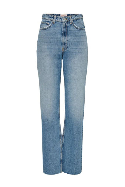 Only Light Blue Cotton Jeans & Pant