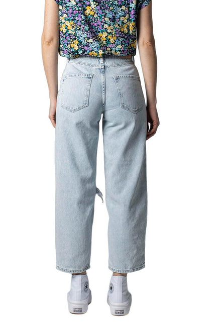 Only Light Blue Cotton Jeans & Pant