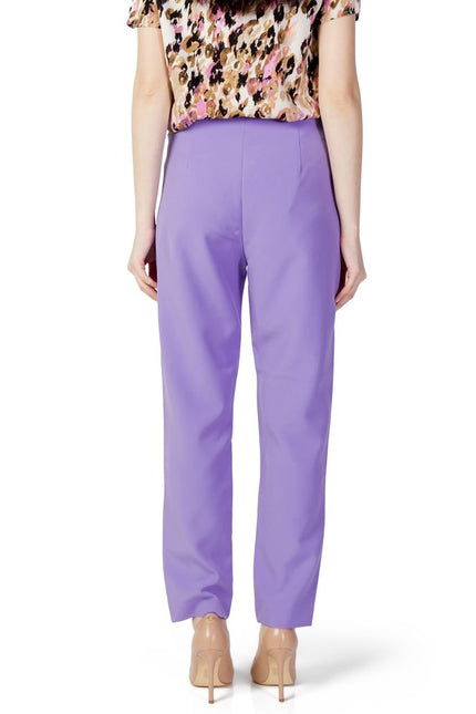 Only Purple Polyester Jeans & Pant