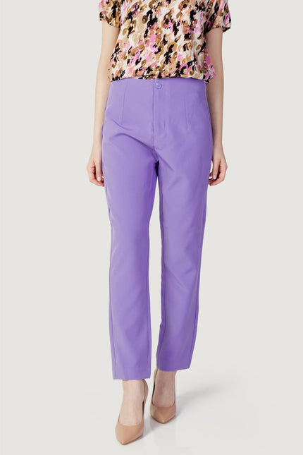 Only Purple Polyester Jeans & Pant