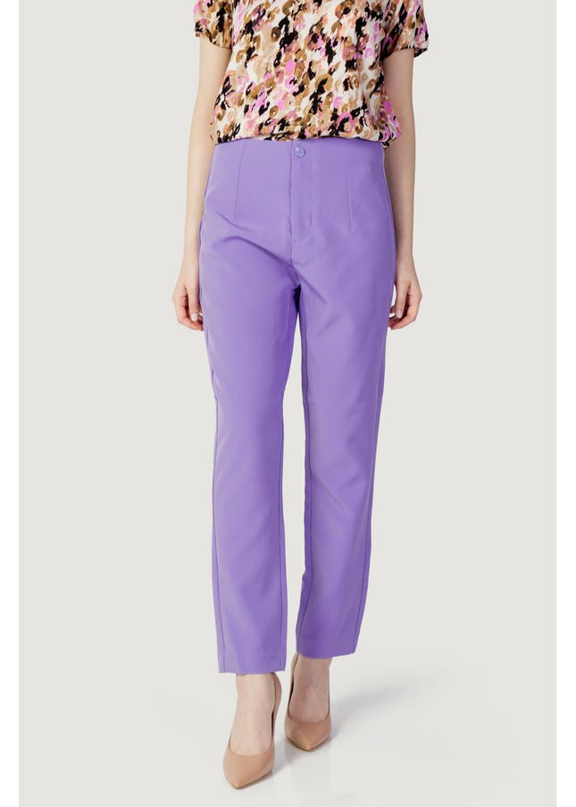 Only Purple Polyester Jeans & Pant