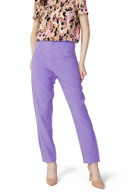 Only Purple Polyester Jeans & Pant