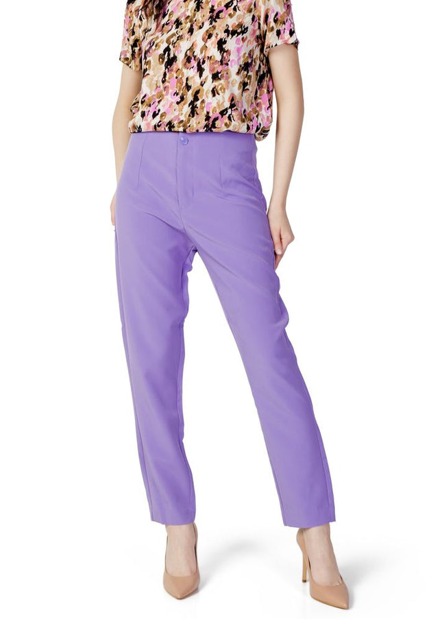 Only Purple Polyester Jeans & Pant