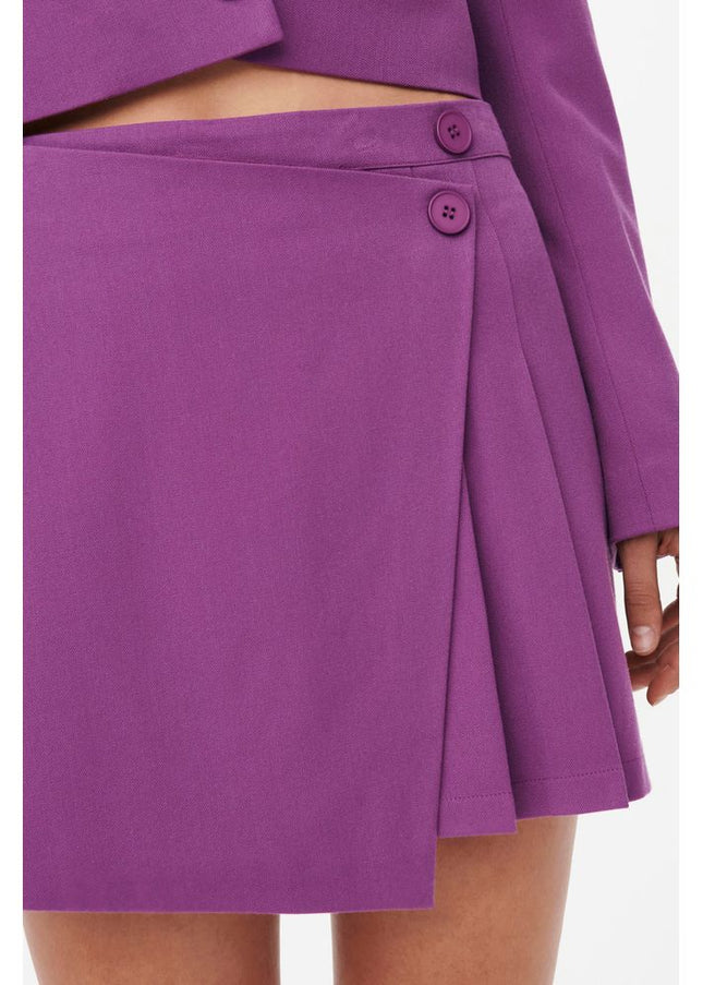 Only Purple Polyester Skirt