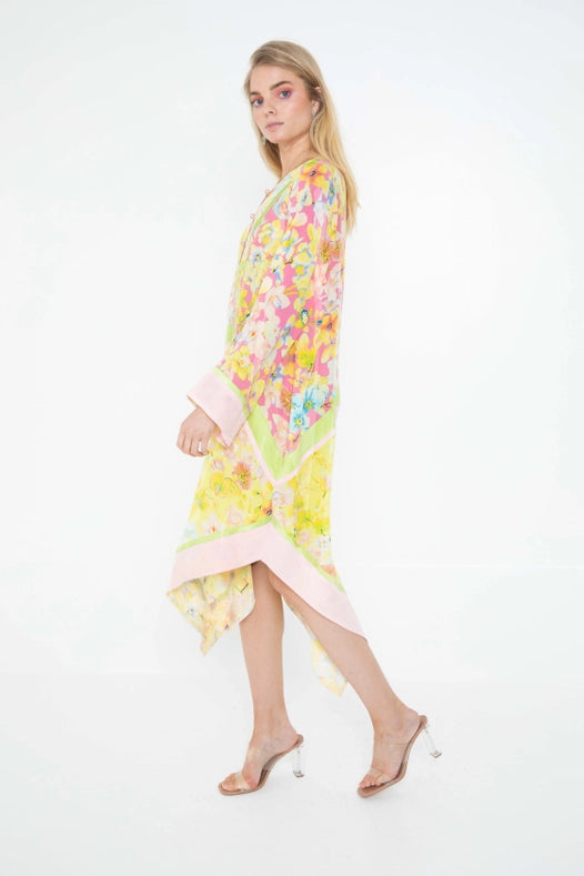 Orchid Garden Panelled Kaftan