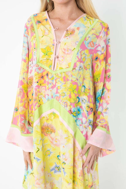 Orchid Garden Panelled Kaftan