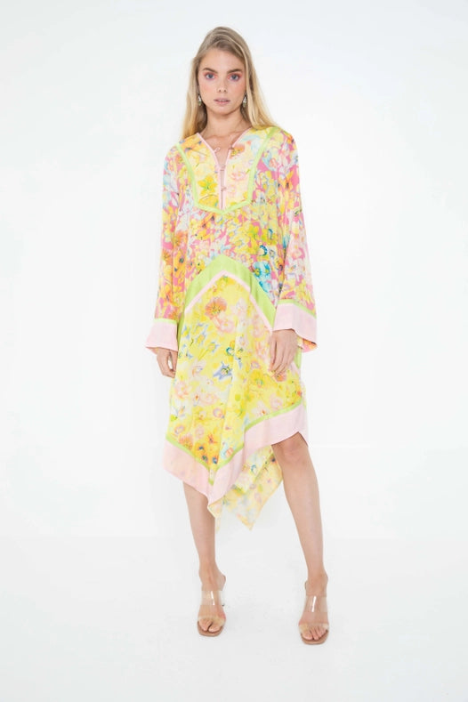 Orchid Garden Panelled Kaftan