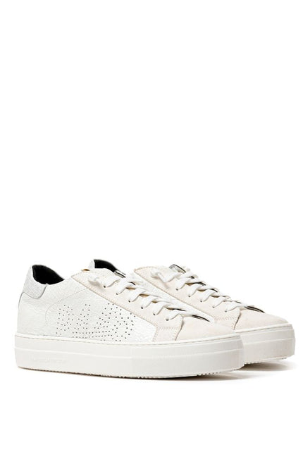 P448 White Leather Sneaker