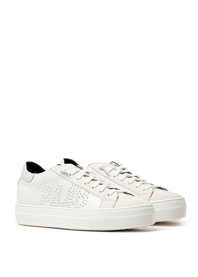 P448 White Leather Sneaker