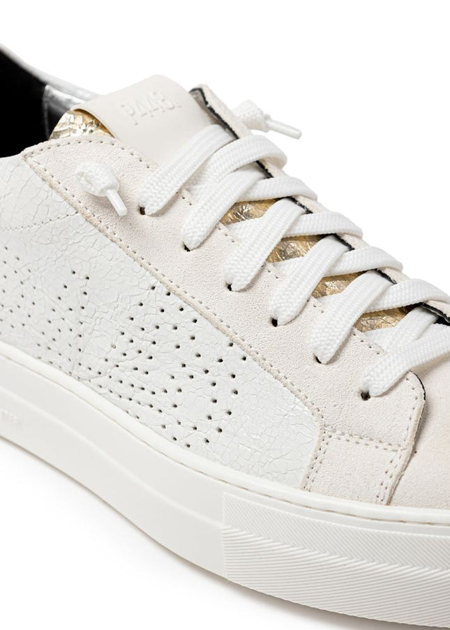 P448 White Leather Sneaker