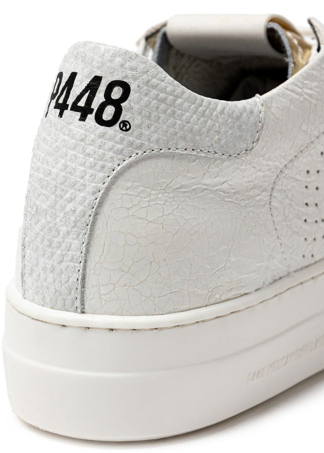 P448 White Leather Sneaker