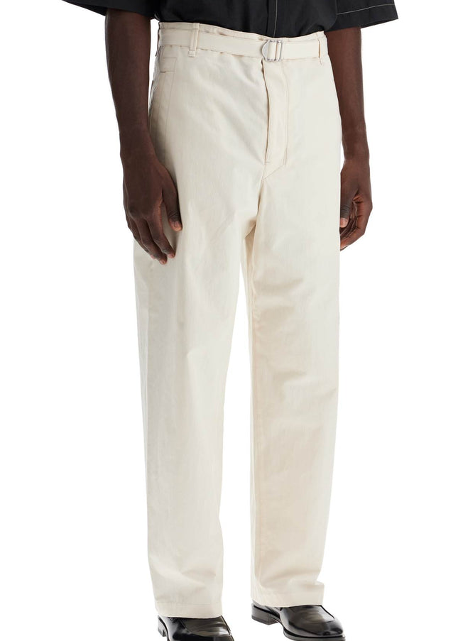 Lemaire straight-cut pants with belt