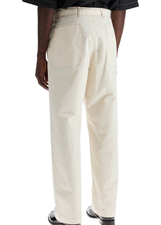 Lemaire straight-cut pants with belt