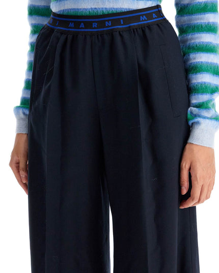 Marni tropical wool palazzo pants for