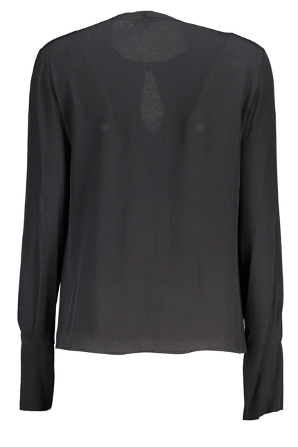 PATRIZIA PEPE WOMEN'S LONG SLEEVE SHIRT BLACK-1