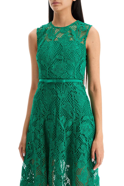 Self-Portrait Self Portrait sleeveless midi lace dress