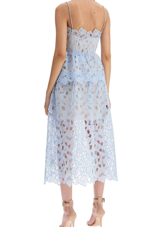 Self Portrait midi organza dress in