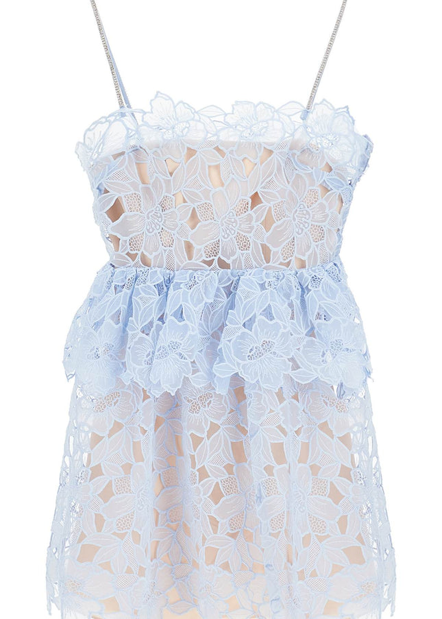 Self Portrait mini organza lace dress in 9