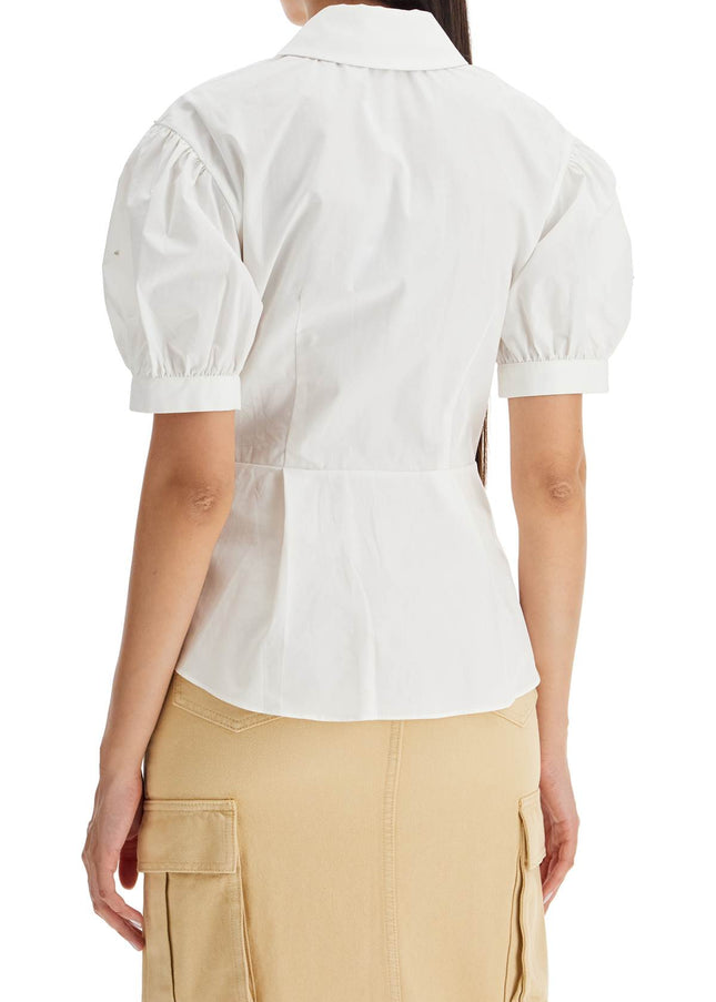 Self Portrait fitted cotton shirt with tailored