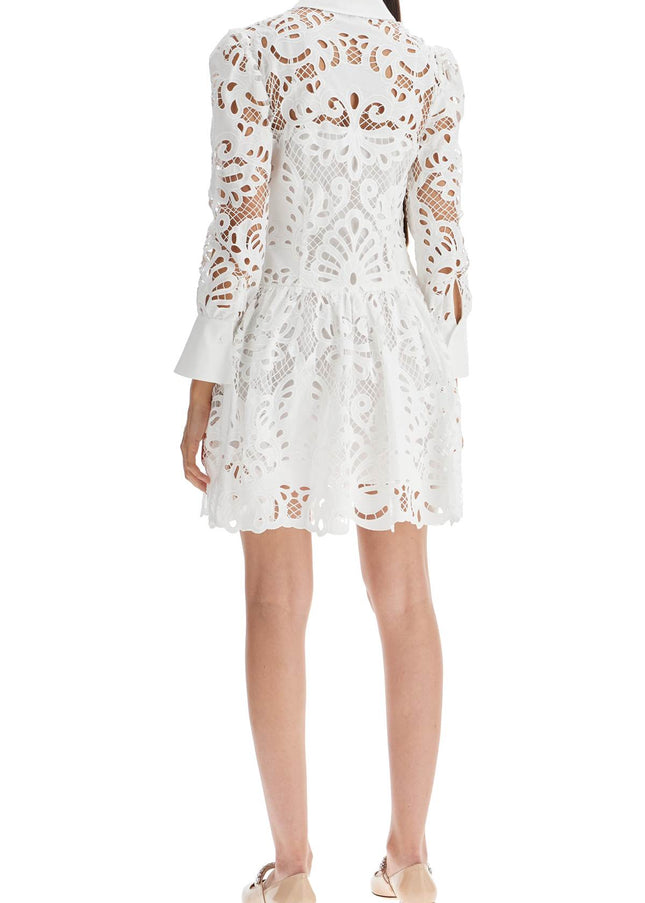 Self Portrait floral lace chemisier dress