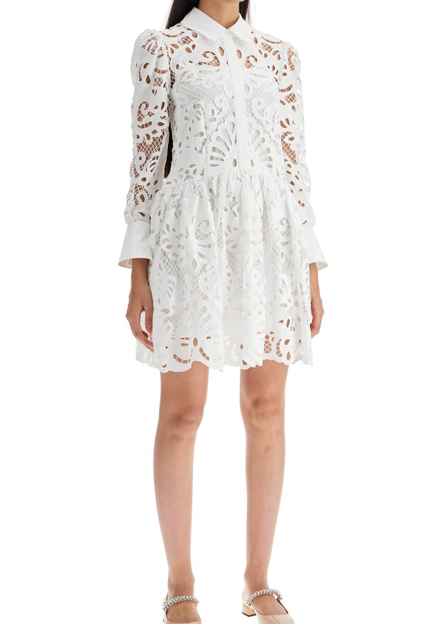 Self Portrait floral lace chemisier dress