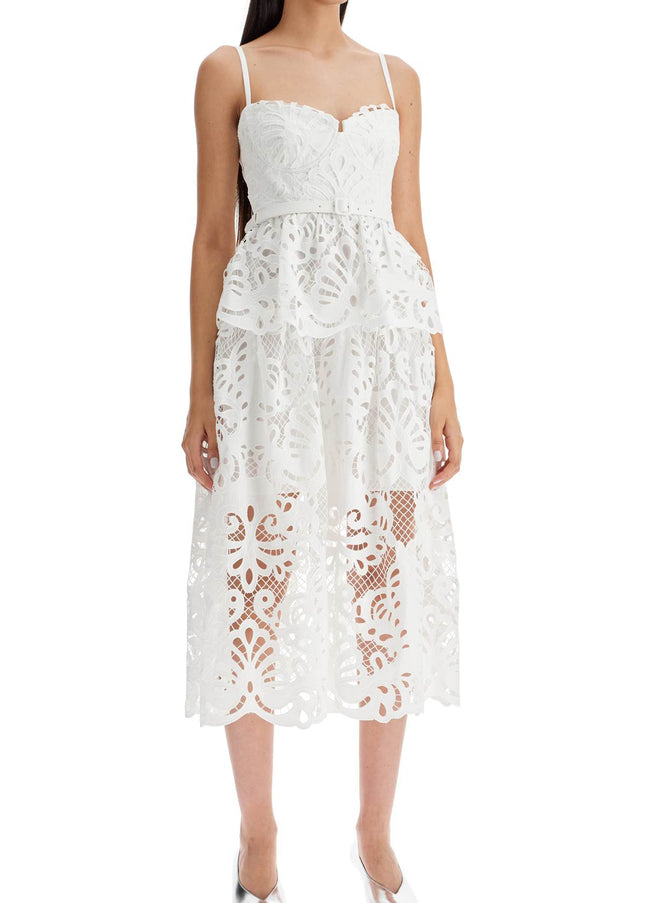 Self Portrait lace bustier dress with belt