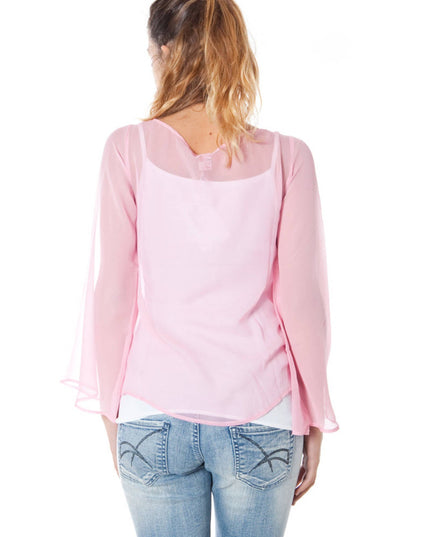 PHARD LONG SLEEVE T-SHIRT PINK WOMAN-1