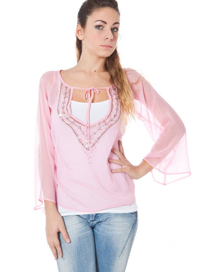 PHARD LONG SLEEVE T-SHIRT PINK WOMAN-0