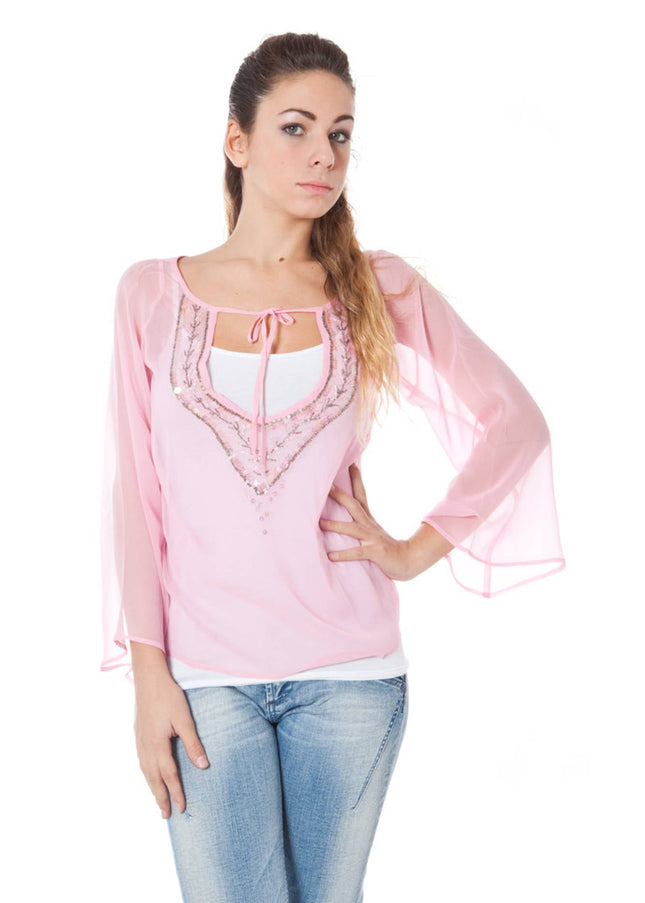 PHARD LONG SLEEVE T-SHIRT PINK WOMAN-0