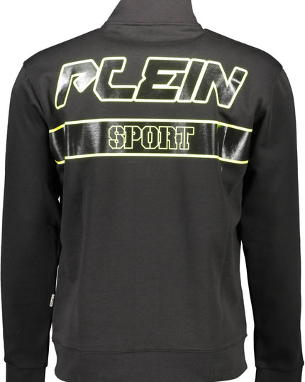 PLEIN SPORT SWEATSHIRT WITH ZIP MAN BLACK-1