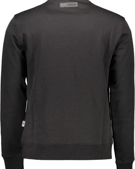 PLEIN SPORT SWEATSHIRT WITHOUT ZIP MAN BLACK-1