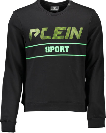 PLEIN SPORT SWEATSHIRT WITHOUT ZIP MAN BLACK-0