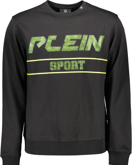 PLEIN SPORT SWEATSHIRT WITHOUT ZIP MAN BLACK-0