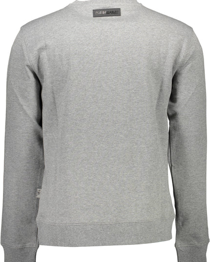 PLEIN SPORT SWEATSHIRT WITHOUT ZIP MAN GRAY-1