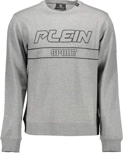 PLEIN SPORT SWEATSHIRT WITHOUT ZIP MAN GRAY-0