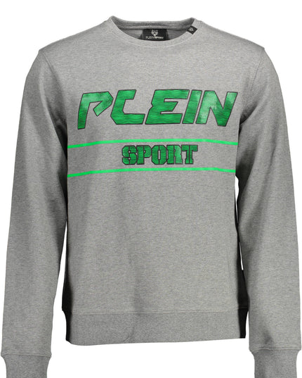 PLEIN SPORT SWEATSHIRT WITHOUT ZIP MAN GRAY-0