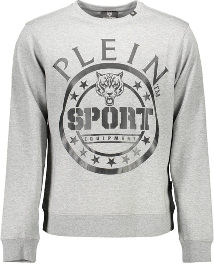 PLEIN SPORT SWEATSHIRT WITHOUT ZIP MAN GRAY-0