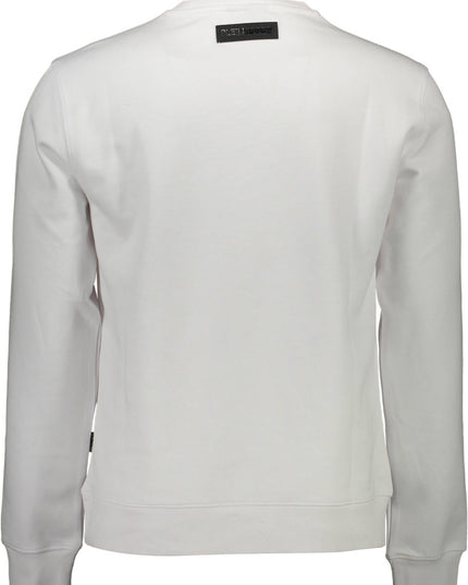 PLEIN SPORT SWEATSHIRT WITHOUT ZIP MAN WHITE-1