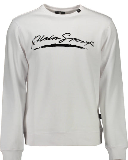 PLEIN SPORT SWEATSHIRT WITHOUT ZIP MAN WHITE-0