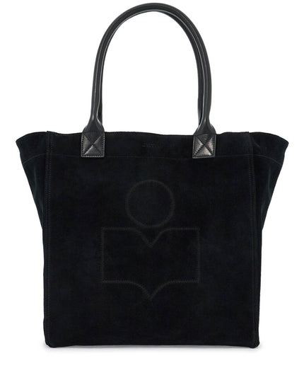 Isabel Marant small suede tote bag yenky in leather