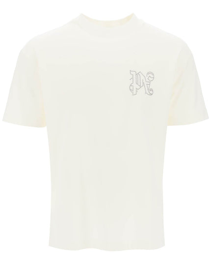 Palm Angels t-shirt with studded monogram