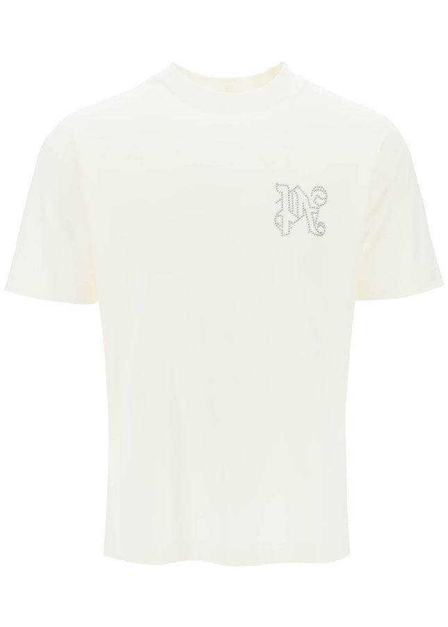 Palm Angels t-shirt with studded monogram