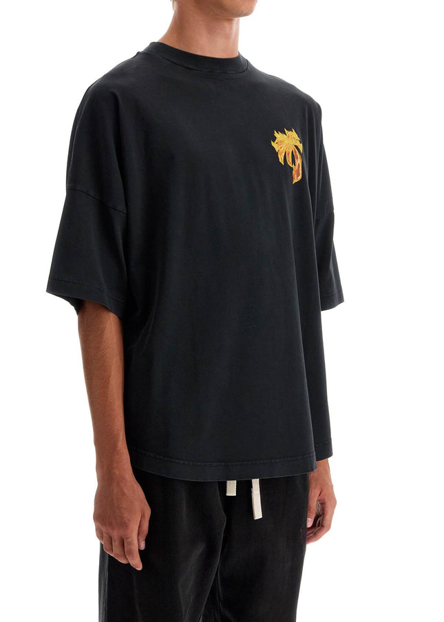 Palm Angels 'burning palm oversized t