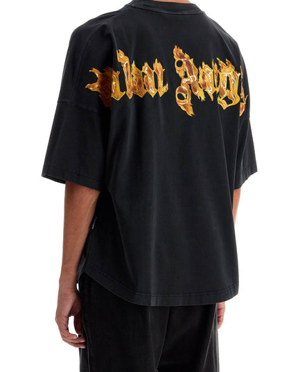 Palm Angels 'burning palm oversized t