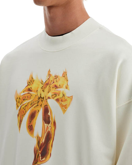 Palm Angels 'burning palm oversized sweat