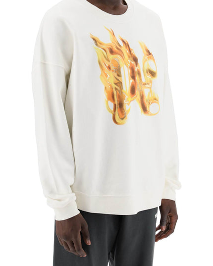 Palm Angels "burning monogram crewneck